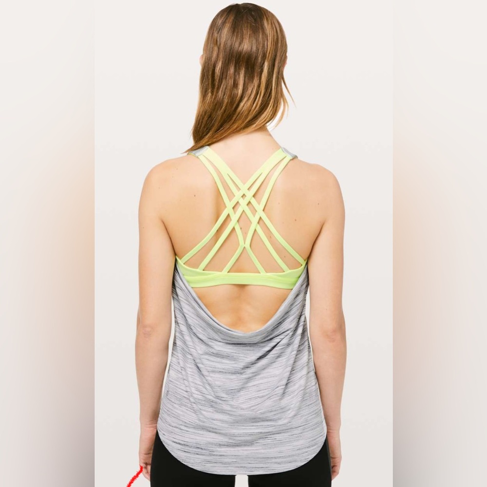 Lululemon 2 n 1 attached sports bra tank